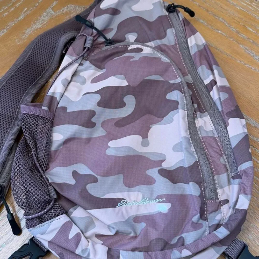 Eddie Bauer Camo Ripstop Sling Backpack